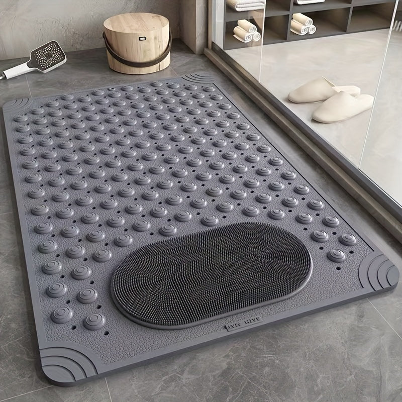 Non-Slip Bath Mat, Home Toilet Mat, Shower Suction Mat, Foot Massage Mat for The Bathroom
