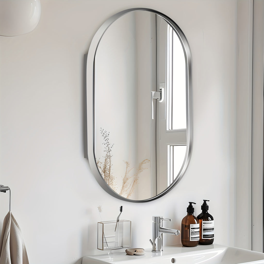 SOGES Medicine Cabinet Mirror with 2 Adjustable Storage Shelves, 34\