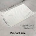 Stone Bath Mat, Diatomaceous Earth Non-Slip Stone Shower Mat - Quick Drying Absorbent Bath Stone Mat - Elegant & Modern Design, Easy To Clean (23.5 X 15 Sandstone)