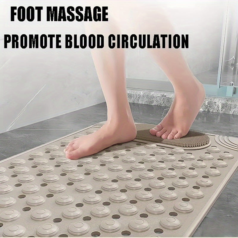 Non-Slip Bath Mat, Home Toilet Mat, Shower Suction Mat, Foot Massage Mat for The Bathroom