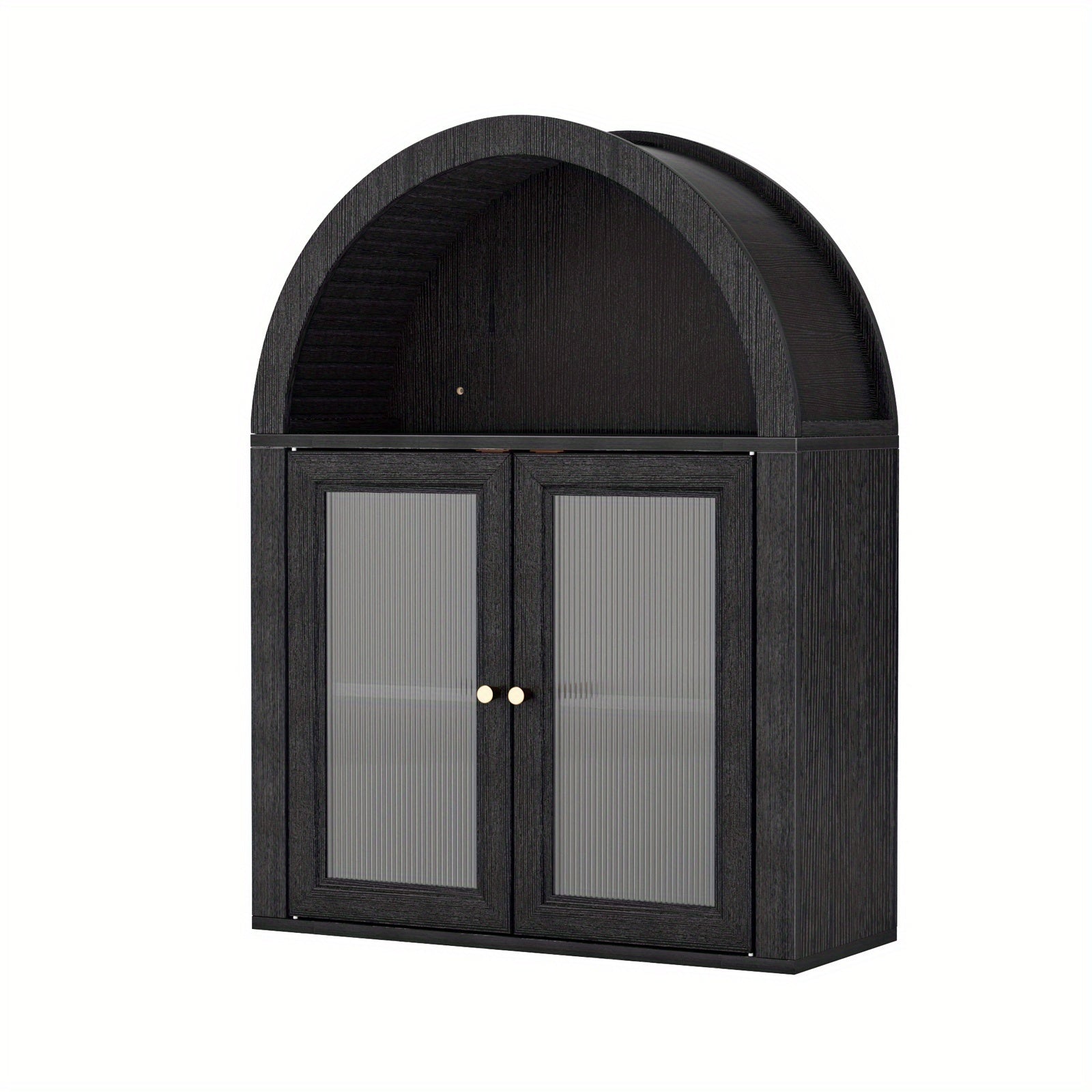 Arched Storage Cabinet Over The Toilet, Bathroom Organizers And Storage, 31 Inch Wall Mount Medicine Cabinet With Adjustable Shelf For Kitchen Pantry Cabinet, Laundry, New Type Of Glass Door