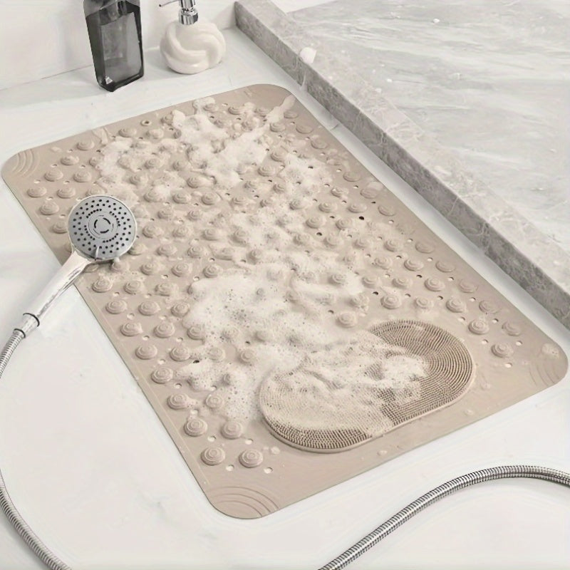 Non-Slip Bath Mat, Home Toilet Mat, Shower Suction Mat, Foot Massage Mat for The Bathroom