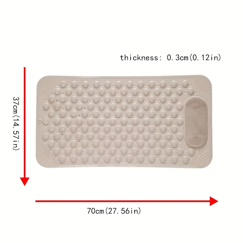 Non-Slip Bath Mat, Home Toilet Mat, Shower Suction Mat, Foot Massage Mat for The Bathroom