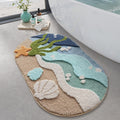 Coastal Style Bathroom Kitchen Dual-use Floor Mat 22 \