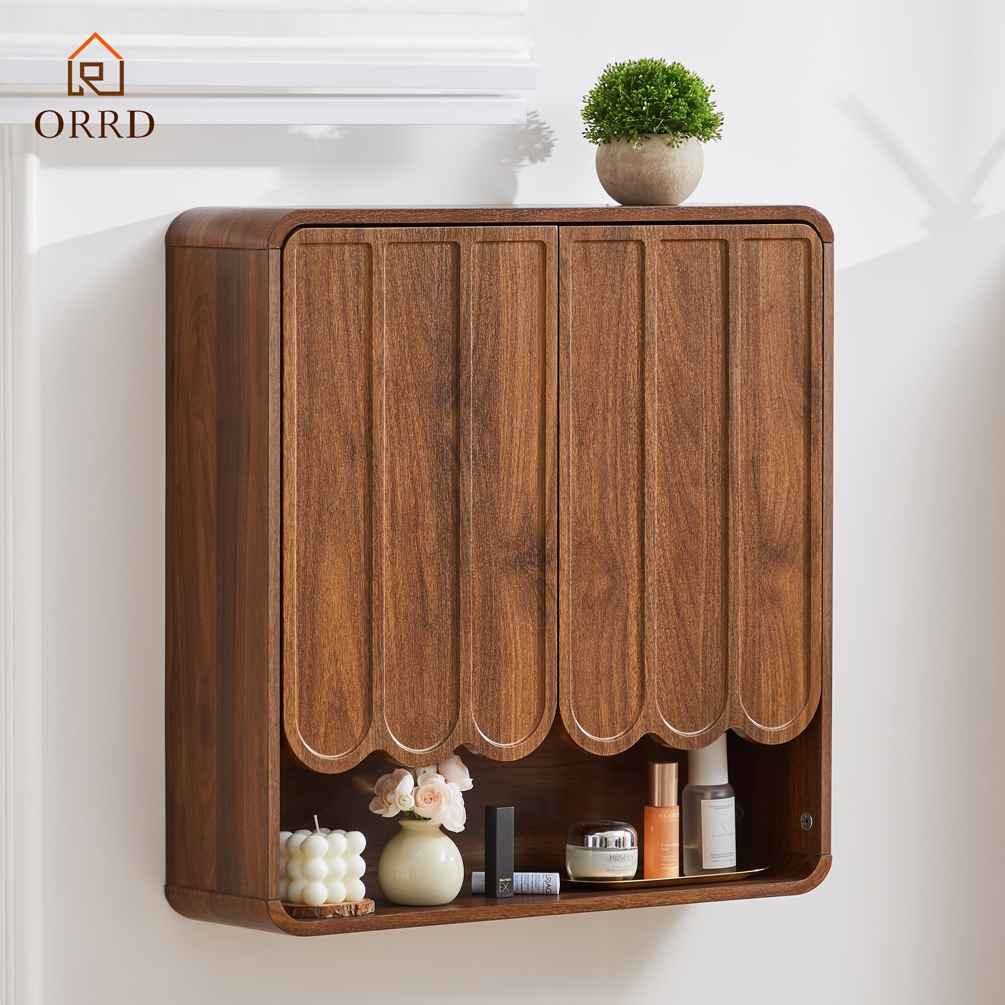 Wall-Mounted Storage Cabinet for The Bathroom, Featuring an Adjustable Shelf, Suitable for Use Over The Toilet in Bathrooms, Laundry Rooms, Kitchens, And Living Rooms