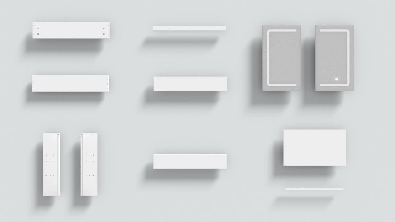 Bathroom Medicine Cabinet with Mirror And LED Light 27.6x23.62 Inch Double Door Wall Mounted Mirror Cabinet with Adjustable Storage Organizer Shelves, White