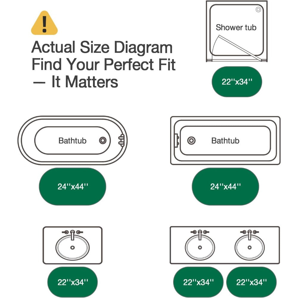 Coastal Style Bathroom Kitchen Dual-use Floor Mat 22 \